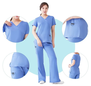 Custom Unisex Nurse Uniforms Hospital Scrub <b>Set</b> OEM ODM High Quality Medical Workwear Wholesale Hospital <b>Doctor</b> Uniform - Product Image 5