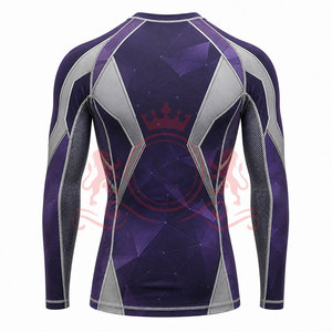 Lightweight <b>Compression</b> Clothing With Flatlock Stitching Rash Guard For Water Adventures Rash Guard - Product Image 3