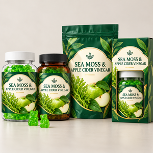 Gomitas de Musgo Marino y Vinagre de Sidra de Manzana, Suplemento Herbal, Marca Privada OEM ODM Personalizada - Product Image 3
