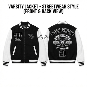 Chaqueta Varsity Premium de Invierno, Transpirable, con Forro de Algodón, 650 GSM, Lana, Personalizable - Product Image 3