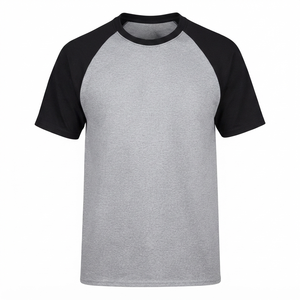 T-shirts Raglan Personnalisés Homme Manches Longues Style Baseball Coton Polyester OEM ODM T-shirt Raglan Premium Unisexe Décontracté Manches Longues - Product Image 4