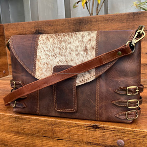 Bolso cruzado de cuero de vaca genuino de lujo para mujer de diseñador de moda al por mayor bolsos de gran capacidad de alta calidad - Product Image 3