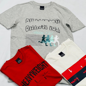 T-shirts à épaules tombantes en coton uni, vente en gros à prix abordable, surplus de stock de vêtements du Bangladesh, fournisseur prêt à la livraison rapide - Product Image 1