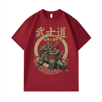T-shirts graphiques en coton 100% de haute qualité, personnalisés, style samouraï japonais