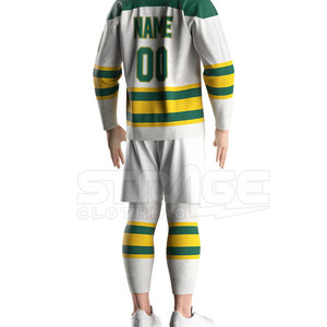 Chaussettes de hockey sur glace d'hiver haut de gamme, design d'équipe personnalisé, tissu tricoté respirant, zones renforcées, construction flexible, hauteur genou - Product Image 6