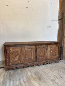 Modern Foldable Reclaimed Mango Wood Sideboard Cabinet Handmade Wooden Media Console <b>TV</b> <b>Stand</b> by Paradise Handicrafts - Product Image 2