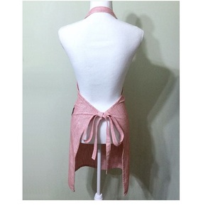 มาใหม่โลโก้ที่กําหนดเองเชฟผ้าฝ้ายเสิร์ฟU Nisexเครื่องแบบทําอาหารห้องครัวบาร์ผ้ากันเปื้อนทํางานยาวเชิงพาณิชย์ร้านอาหารผ้ากันเปื้อน - Product Image 4