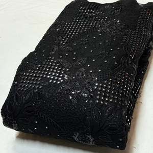 ผ้าตาข่ายสีดำเนื้อละเอียดอ่อน - Product Image 1