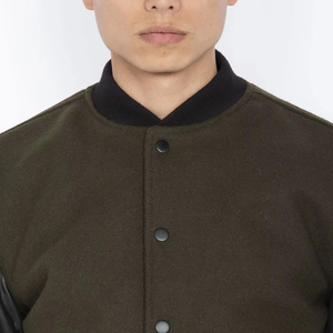 Custom Waterproof Spring Baseball Bomber Varsity <b>Jackets</b> for Men Lightweight <b>Fleece</b> <b>Lining</b> - Product Image 4