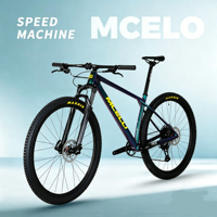 Vélo de montagne en fibre de carbone MCELO Custom OEM léger T800 12 vitesses, frein à disque hydraulique, suspension pneumatique RockShox Judy