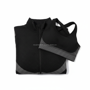 Women's Yoga <b>Workout</b> Set Solid Custom OEM Wholesale - Product Image 4