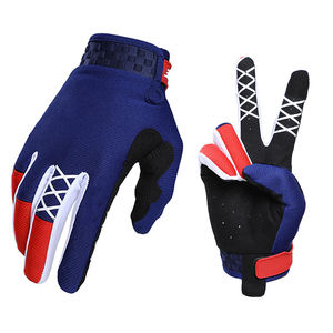 Gants de moto unisexes tendance au design optimal, protection des articulations, en cuir, doigts entiers, évacuation de l'humidité, séchage rapide - Product Image 1
