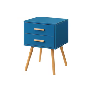 Mesita de noche Mesitas de noche de dormitorio de madera con dos cajones Durable y fuerte a buenos precios - Product Image 5