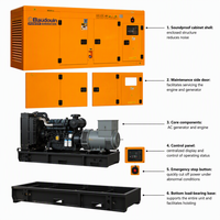 Groupes électrogènes diesel silencieux refroidis par eau 100/150/200/300/500/1000 KVA avec ATS, alternateur insonorisé, générateur électrique
