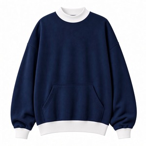 Wholesale Women’s <b>Mock</b> neck Pullover Top Oversized Casual Sweatshirt Design Long Sleeve Relaxed Fit Clothing Sweatshirt - Product Image 5