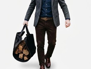Sac de transport pour bois de chauffage en cuir véritable de haute qualité, robuste, pour cheminée, sac de rangement pour bûches, LLR-0165 - Product Image 3