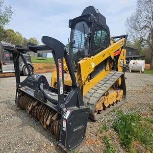Cat Skid Steer Loader With Forestry <b>Mulcher</b> Attachment High Performance Compact Construction Machine For Heavy Duty Works - Product Image 6