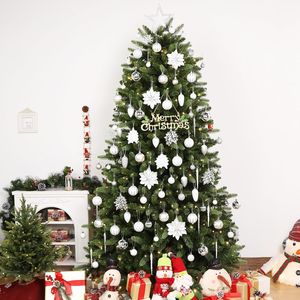 Juego de 106 Adornos Navideños de Plástico Irrompible, Bolas de Colores para Decoración de Árboles de Navidad, Adornos para Fiestas y Bodas - Product Image 2