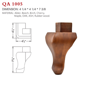 Modern Solid Wood <b>Sofa</b> <b>Legs</b> Heavy Duty Couch Feet <b>for</b> Furniture <b>Replacement</b> Living Room Design - Product Image 1