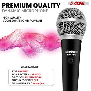 Microfono Dinamico Professionale XLR con Cavo per Karaoke, Palco e Studio - Product Image 5
