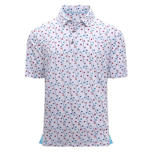 Polo de performance en polyester 100 % à manches courtes avec impression par sublimation intégrale et logo personnalisé de haute qualité - Product Image 4