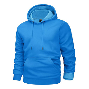Sweat-shirt à capuche personnalisé OEM 100% coton doublé polaire avec logo imprimé, cordon de serrage et poche kangourou, unisexe, vente en gros - Product Image 4