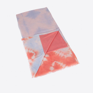 Manufacturer Beach Towel Pareo Front side Viscose Scarf <b>Back</b> Side Cotton Towel 2-in-1 <b>Tie</b>-Dye - Product Image 2