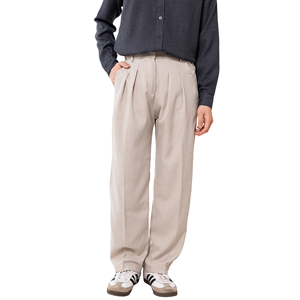 Collants en polyester tissé kaki légers à taille mi-haute pour hommes, personnalisables en gros, fabrication ODM/OEM au Vietnam, sans lavage et à prix compétitif - Product Image 1