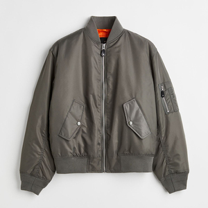 Veste matelassée à bulles pour homme, hiver, légère, fine, rembourrée de coton, col montant, 100% nylon, prix bas - Product Image 5