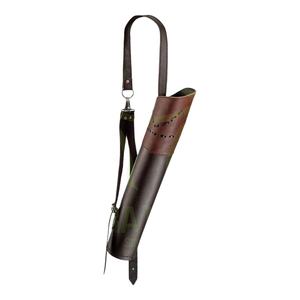 Carquois de dos de tir à l'arc en cuir lisse de haute qualité pour les chasseurs noir marron pour les flèches d'arcs-accessoires de chasse en gros Pakistan - Product Image 1