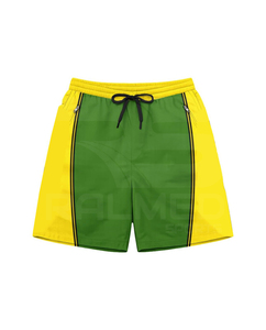 Ensemble de survêtement unisexe color block avec veste zippée à manches longues et short, séchage rapide, style sportif, coupe-vent, idéal pour le printemps - Product Image 5