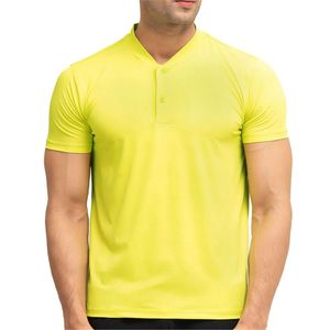 เสื้อยืดคอตตอน 100% ปักโลโก้ตามสั่ง ขายส่ง เสื้อยืดเฮนลีย์แบบติดกระดุมด้านหน้า คุณภาพสูง สำหรับทุกเพศทุกวัย รับผลิตแบบ OEM ODM ระบายอากาศได้ดี สวมใส่สบาย ขายส่งจำนวนมาก - Product Image 1