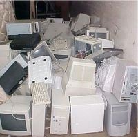 Ordinateur de bureau d'occasion avec processeur et carte mère pour le recyclage des déchets électroniques