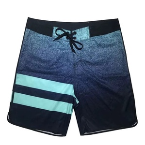 Shorts de Baño para Hombre, Tejido de Spandex con Degradado de Color, Cintura Media con Cordón, Secado Rápido, Estampado de Balón de Fútbol, Sublimación - Product Image 5