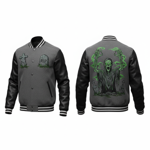 Veste universitaire en laine personnalisée OEM ODM, veste de baseball pour l'école, le club, l'équipe, uniforme, prix d'usine - Product Image 5