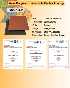 Baldosas de caucho de la mejor calidad, súper seguras, baldosas de caucho para pisos, absorción de impactos, antideslizantes, duraderas. - Product Image 2