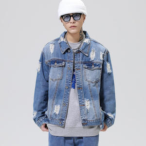 2026 Mens 100% Cotton Plain Dyed <b>Denim</b> <b>Jacket</b> Casual Winter <b>Lightweight</b> Custom Logo OEM High Quality Blue <b>Denim</b> <b>Jacket</b> - Product Image 1