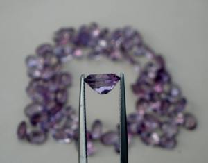 Ametyste naturelle ovale, pierre précieuse naturelle facettée, 8 x 6 mm, certifiée par un tiers, pour la fabrication de bijoux - Product Image 3