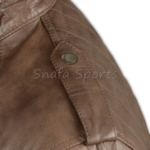 แจ็คเก็ตหนังผู้ชายพรีเมียมแบบซิป คอปกพับได้ รุ่นใหม่ล่าสุดปี 2026 ขายส่งคุณภาพสูง - Product Image 4