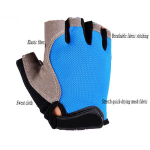 Guantes de Ciclismo de Verano Transpirables de Cuero, Medios Dedos, Impermeables, con Logotipo y Colores Personalizados para Ciclismo de Competición, Gimnasio y Pesca - Product Image 2