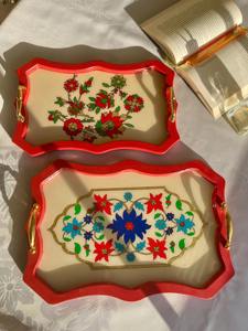 Plateau en bois imprimé sérigraphié couleur unie pour décoration intérieure minimaliste, plateau de service en gros - Product Image 6