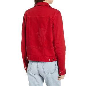 Veste en jean pour femme, prix abordable, qualité supérieure, style unique et taille personnalisable avec couleur au choix pour un look décontracté. - Product Image 2