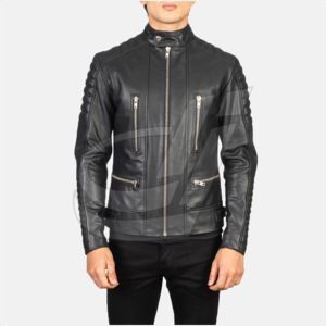 Vente en gros Veste en cuir d'agneau véritable de haute qualité pour hommes pour motards Design vieilli avec rembourrage en coton Caractéristique respirante - Product Image 6