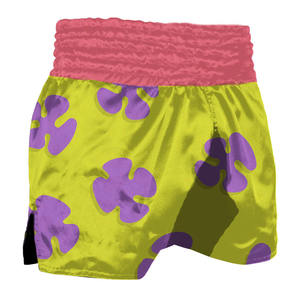 Shorts de Muay Thai Personalizados al por Mayor, Fabricante OEM, Proveedor, Shorts Deportivos de Satén, Tejido Transpirable y Ligero, Cintura Elástica - Product Image 3