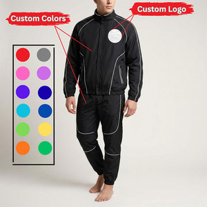 Embroidered Zip up Casual Mens Tracksuits Set Sports Zip up Long Sleeve Sweatsuits Jacket Pants 2 Piece Running Outfits - Product Image 4