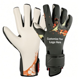 Gants de gardien de but de football personnalisables avec impression par sublimation, doigts entiers, antidérapants, unisexes, sangle de poignet réglable - Product Image 1