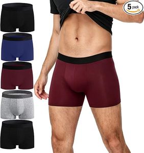 Calzoncillos de Hombre de Secado Rápido, Cintura Media, Tejidos, con Bolsillos, de Spandex y Algodón - Product Image 4