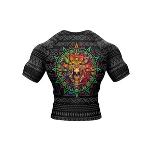 Rashguard de haute qualité personnalisé imprimé par sublimation pour MMA, BJJ, Muay Thai, respirant, séchage rapide, anti-UV, anti-bactérien - Product Image 2