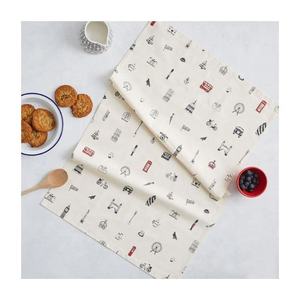 Certifié GOTS 100% torchons brodés en coton biologique Keep It Simple Quotes Printed Custom Golf Hanging for Home Use - Product Image 4