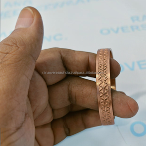 Brazalete de Cobre Puro Ecológico, Terapia Bio, para Aliviar el Dolor de Artritis, Tendinitis y Articulaciones, Ajustable, Joyería Unisex - Product Image 4